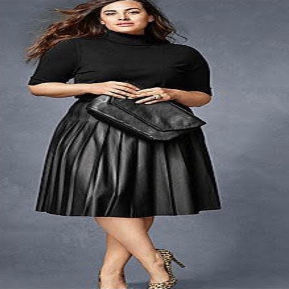 Lane Brant Faux skirt 18 -38” W - 28” L